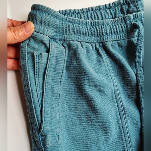 Athleta Farallón Jogger Pants Women's Teal Lace Up Cotton sz M. - Picture 15 of 17